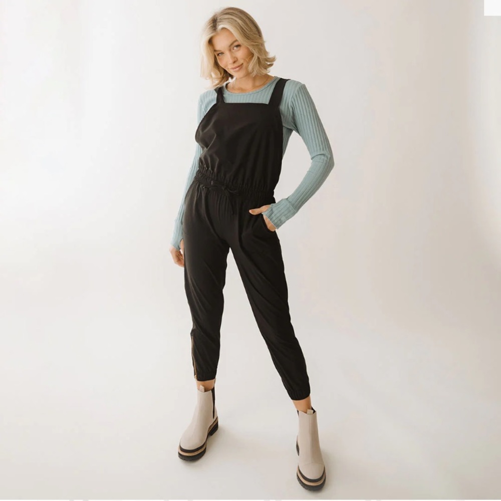 Albion Fit BLACK CLASSIC OVERALL JUMPSUIT S
